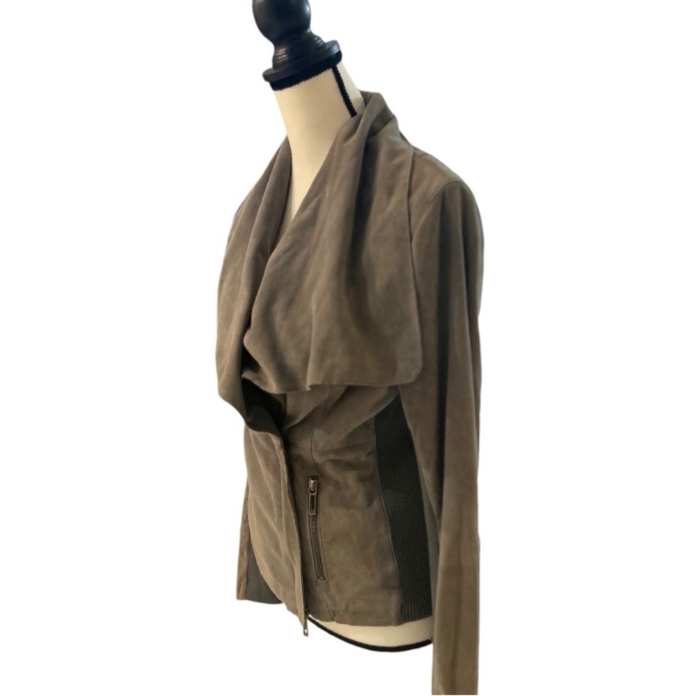 Vince Suede Gray Jacket Medium - image 2